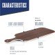 Меламиново плато, 45x17,5xh1,5см, дървесно/бяло, стакабъл, WOOD – Lacor