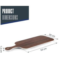 Меламиново плато, 53x20xh1,5см, дървесно/бяло, стакабъл, WOOD – Lacor
