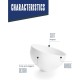 Меламинова купа, скосена, кръгла, ф16см, h9,5см, бяла, стакабъл, WHITE AND BLACK – Lacor