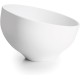 Меламинова купа, скосена, кръгла, ф19см, h11,5см, бяла, стакабъл, WHITE AND BLACK – Lacor