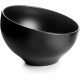 Меламинова купа, скосена, кръгла, ф19см, h11,5см, черна, стакабъл, WHITE AND BLACK – Lacor