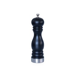 Дървена мелничка за пипер и сол с керамичен механизъм, h15см, BLACK – Lacor