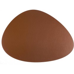 Кожена подложка за хранене, асиметрична, 45x35см, 1,6мм, кафява, SIMONE – Lacor