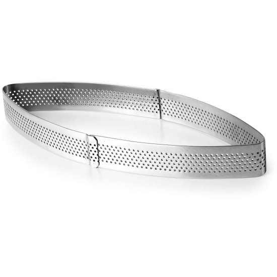 Иноксов перфориран пръстен, елипса, 12x5см, h2см – Lacor
