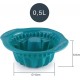 Силиконова мини форма за кекс, ф15см, h6,5см, 0,5л, кръгла, OCEAN, PLATINIUM – Lacor