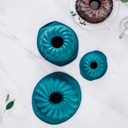 Силиконова мини форма за кекс, ф15см, h6,5см, 0,5л, кръгла, OCEAN, PLATINIUM – Lacor