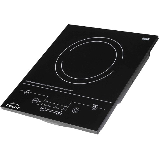 Индукционен електрически плот / котлон, 220-240V, 50/60Hz, 2000W, 6 нива, 0 – 180мин, 31x36x7,5см, 2,9кг, EXPERT – Lacor