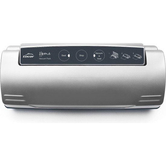 Електричеси уред за вакуумиране на храна, 220-240V, 50Hz, 110W, 0,8 bar, 9л/мин, 35,7x14,8x8,7см, 1,4кг, HOME - Lacor