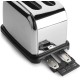 Електрически тостер с 2 слота, 220-240V, 50/60Hz, 1000W, 19x29x19см, 1,4кг, CURVE - Lacor