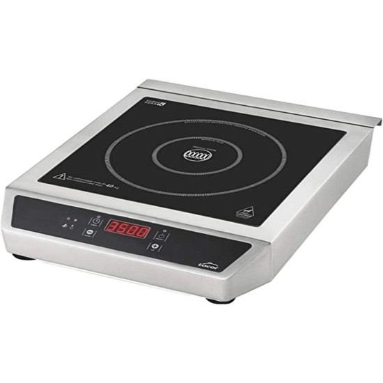 Професионален индукционен електрически плот / котлон, 220-240V, 50/60Hz, 3500W, 17 нива, 35°C - 240°C, 0 – 180мин, 34x43x12см, 7,35кг, CHEF – Lacor