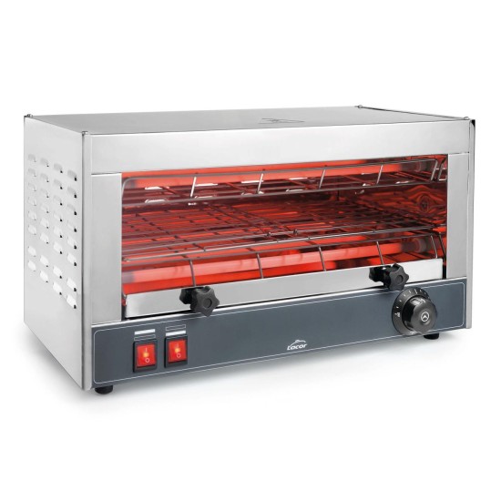 Електрически хоризонтален тостер, 220-240V, 50/60Hz, 2400W, 6 лампи, 50x25x28см, 7,1кг – Lacor