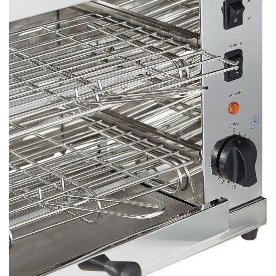 Електрически хоризонтален тостер, двоен, 220-240V, 50/60Hz, 3150W, 9 лампи, 50x25x38см, 9,2кг – Lacor