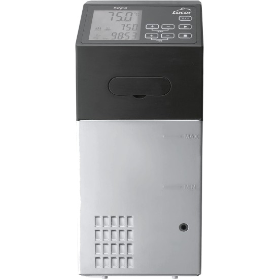 Електрически професионален уред за нискотемпературно готвене / Sous Vide (су вид), 220-240V, 50/60Hz, 1500W, 6л/мин, 5 - 99°C, 40л, 14x14x33см, 1,93кг, PRO - Lacor