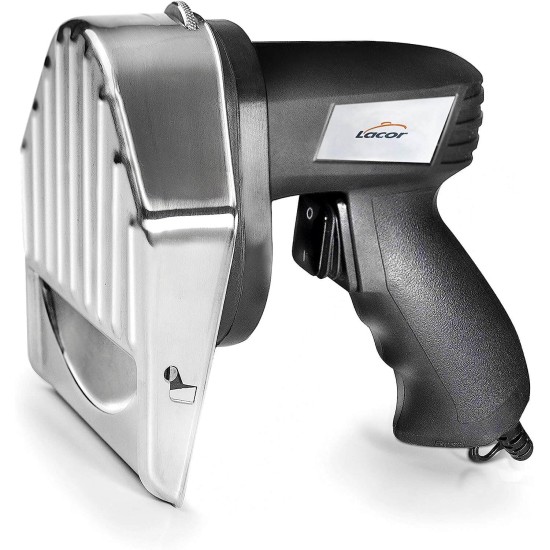 Електрически нож за кебап / дюнер, 220-240V, 50/60Hz, 80W, 2.800 r.p.m, острие: 10см, 0 – 8 мм, 19,9x11,4x18,4см, 1,2кг, KEBAB – Lacor
