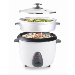 Електрически уред за варене на ориз, 220-240V, 50/60Hz, 700W, 1,8л, 32x28,5x30,5см, 2,3кг, бял - Lacor