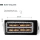 Електрически тостер с два слота и 7 нива на препичане, 220-240V, 50/60Hz, 1500W, 39x15,2x20,5см, 2,4кг, LONG - Lacor