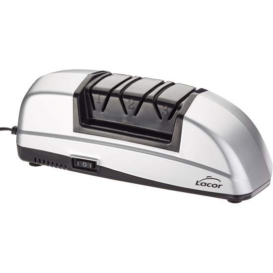 Електрическо точило за ножове, правоъгълно, 220-240V, 50-60Hz, 80W, 32x11,5x10см, 2,2кг - Lacor