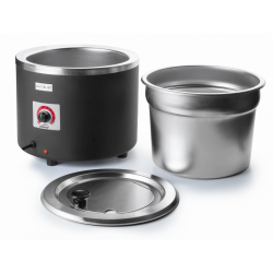 Отоплител за супа INOX 18/10, 220-240V, 50/60HZ, 800W, 30-90°C, 11л., ф33x32см - Lacor