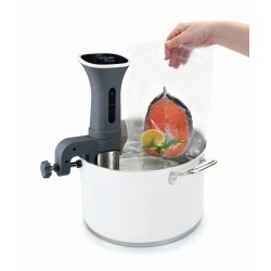 Електрически уред за нискотемпературно готвене / Sous Vide (су вид), 220-240V; 50/60Hz, 1200W, 20-90 °C (1 °C), 15л max, 10x37см, антацит, GOURMET - Lacor