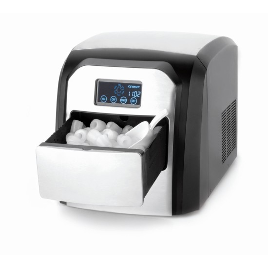 Ледогенератор ICE, 150W, 220-240V, 50/60HZ, 1.5л., 600гр. капацитет, 10-15кг/24ч, 32х32х38см, 11.3кг. - Lacor
