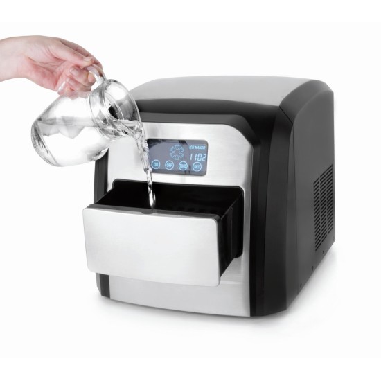 Ледогенератор ICE, 150W, 220-240V, 50/60HZ, 1.5л., 600гр. капацитет, 10-15кг/24ч, 32х32х38см, 11.3кг. - Lacor