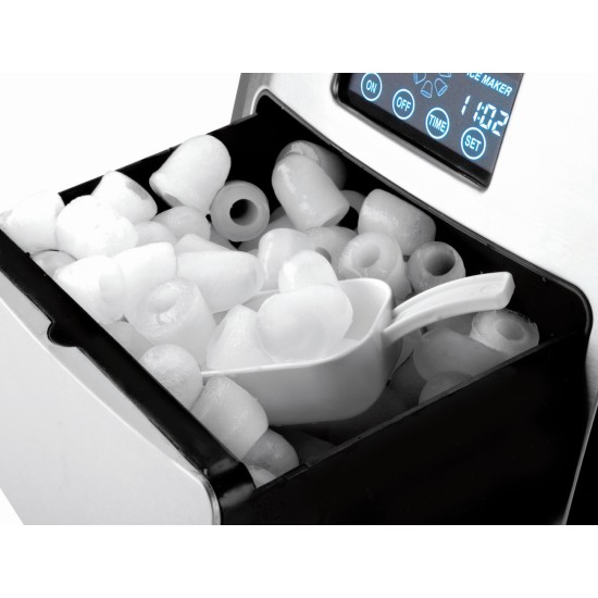 Ледогенератор ICE, 150W, 220-240V, 50/60HZ, 1.5л., 600гр. капацитет, 10-15кг/24ч, 32х32х38см, 11.3кг. - Lacor
