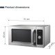 Микровълнова фурна, 220-240V, 50/60Hz, 1550W/1000W, 25л, 51x43x31см, 14,7кг, TEMPO – Lacor