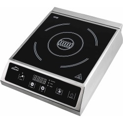 Професионален индукционен електрически плот / котлон, 220-240V, 50/60Hz, 2700W, 10 нива, 60°C - 240°C, 0 – 180мин, 30x39x10см, 5,4кг, ROCA – Lacor