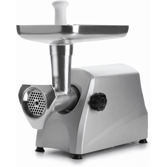 Електрическа месомелачка, 220-240V, 50Hz, 550W, 240r.p.m, алуминий/инокс, смилане до 2кг за минута, 53,5x26x35см – Lacor