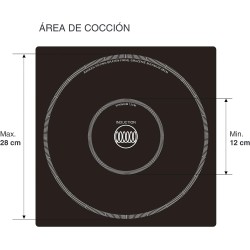 Индукционен електрически плот / котлон, 220-240V, 50/60Hz, 500-3500W, 10 нива, 36x38x12,5см, 6,8кг, PRO – Lacor