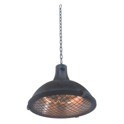 Алуминиева електрическа лампа / нагревател за отопление, висяща, 220-240V, 50/60Hz, 2100W, 3 (900/1200/2100W), IP44, ф43x43x36см, 3,15кг - Lacor