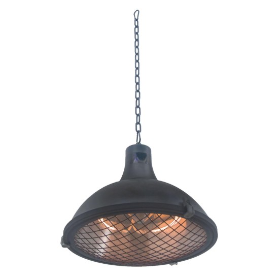 Алуминиева електрическа лампа / нагревател за отопление, висяща, 220-240V, 50/60Hz, 2100W, 3 (900/1200/2100W), IP44, ф43x43x36см, 3,15кг - Lacor