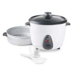 Уред за варене на ориз, 220-240V, 50/60Hz, 400W, 1л, 27,5x23,5x28,5см, 1,6кг, бял - Lacor