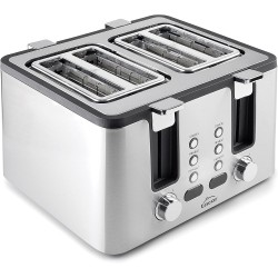 Електрически тостер с 4 слота, 220-240V, 50/60Hz, 1750W, 28,8x31,5x19см, 2,8кг, SMART - Lacor