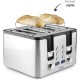 Електрически тостер с 4 слота, 220-240V, 50/60Hz, 1750W, 28,8x31,5x19см, 2,8кг, SMART - Lacor