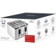 Електрически тостер с 4 слота, 220-240V, 50/60Hz, 1750W, 28,8x31,5x19см, 2,8кг, SMART - Lacor