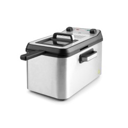 Електрически фритюрник, инокс, 3270W, 190° max, 4,2л, Intact – Lacor