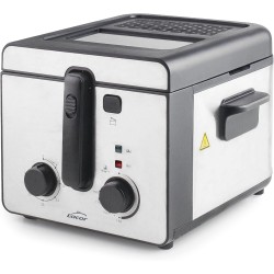 Електрически фритюрник, инокс, 1600W, 2,5л, 190°C max, Intact – Lacor