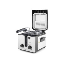 Електрически фритюрник, инокс, 1600W, 2,5л, 190°C max, Intact – Lacor