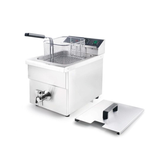Електрически фритюрник с кранче за източване, 220-240V, 50Hz, 3500W, 60°C - 190°C, 8л, 29x56,7x41,5см, 12,6кг, INDUCCIÓN - Lacor