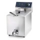Електрически фритюрник с кранче за източване, 220-240V, 50/60Hz, 3500W, 50°C - 190°C, 8л, 27x41x42см, 7кг, PROFESIONAL - Lacor