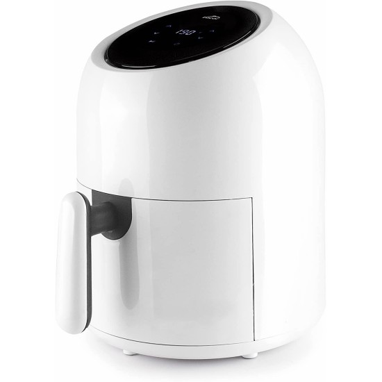 Уред за здравословно готвене / Air Fryer, 220-240V, 50/60Hz, 1000W, 40°C - 200°C, таймер: от 1 до 60мин, 3л, 34x25x33см, бял, VITALCOOK – Lacor