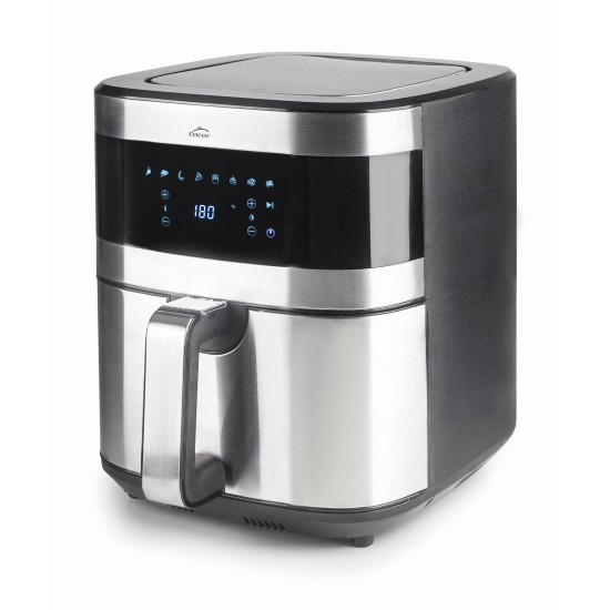 Уред за здравословно готвене / Air Fryer с 8 програми, 220-240V; 50/60Hz, 1500W, 40ºC - 250ºC,  5,5л, 41x30x34,5см, 5,4кг, EcoFry - Lacor