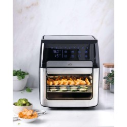 Уред за здравословно готвене / Air Fryer с 9 програми, 220-240V, 50/60Hz, 1700W, 40°C - 200°C, 1-60мин, 12л, 32,3x35,8x37,6см, 6,5кг, dAirePro - Lacor
