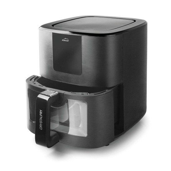 Уред за здравословно готвене / Air Fryer с 8 програми, 220-240V, 50/60Hz, 1700W, 40ºC - 200ºC, 1-60мин, 7л, 40,9x29,6x34,2см, 5,07кг, CrystalFry - Lacor