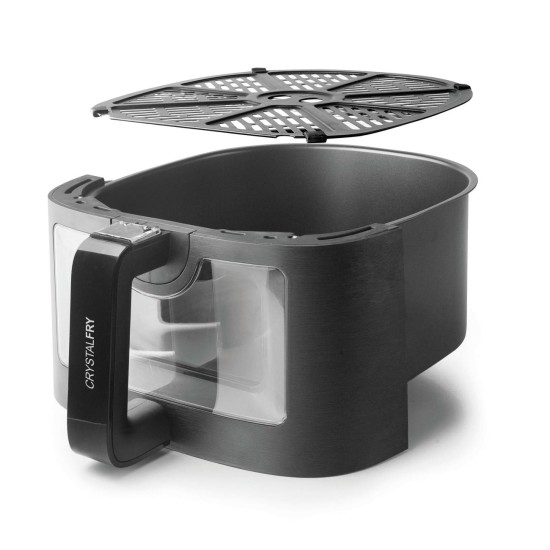 Уред за здравословно готвене / Air Fryer с 8 програми, 220-240V, 50/60Hz, 1700W, 40ºC - 200ºC, 1-60мин, 7л, 40,9x29,6x34,2см, 5,07кг, CrystalFry - Lacor