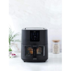 Уред за здравословно готвене / Air Fryer с 8 програми, 220-240V, 50/60Hz, 1700W, 40ºC - 200ºC, 1-60мин, 7л, 40,9x29,6x34,2см, 5,07кг, CrystalFry - Lacor