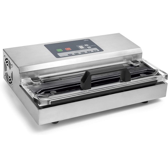 Професионален електрически уред за вакуумиране на храна, 20-240V, 50-60Hz, 700W, 0,9 bar, 16л/мин, 39x27,5x13см, 6,9кг - Lacor
