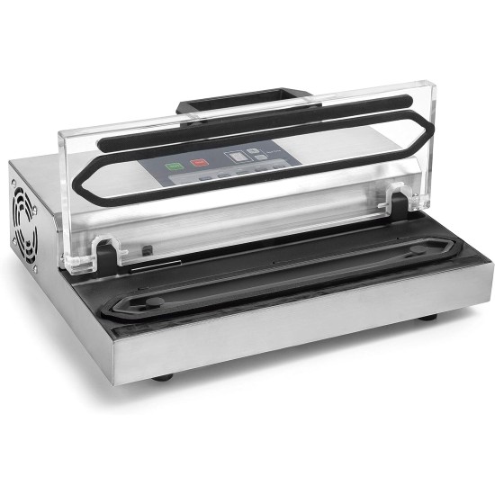 Професионален електрически уред за вакуумиране на храна, 20-240V, 50-60Hz, 700W, 0,9 bar, 16л/мин, 39x27,5x13см, 6,9кг - Lacor