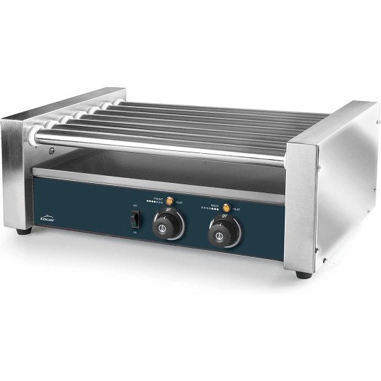 Уред / скара за приготвяне на кренвирши за хот дог, 220-240V, 50/60Hz, 590W, 30°C - 170°C, 65x35,5x28см – Lacor